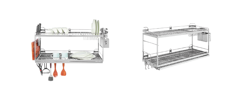 Kệ chén inox 2 tầng